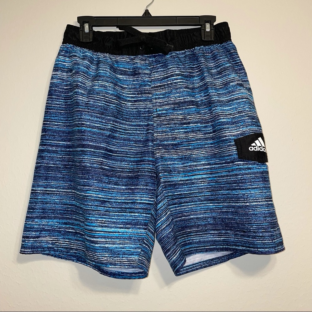 Adidas Mens Blue and Black Swim Short size M‎